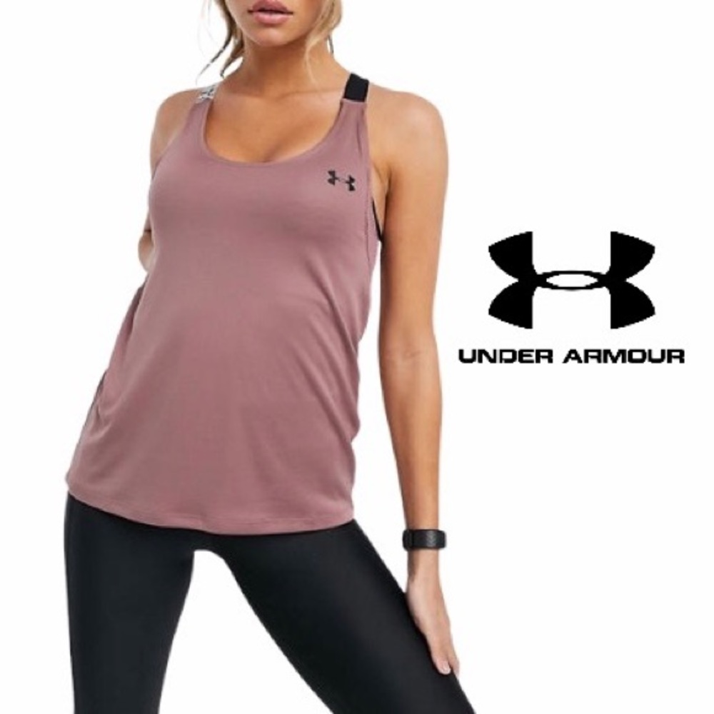 Under Armour Women's Tank Top in Mauve and Black